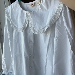 Levi's Mimi Collar Button Up Blouse